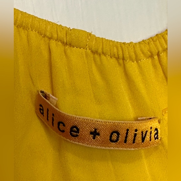 Alice + Olivia yellow maxi dress in size small! - Picture 3 of 4